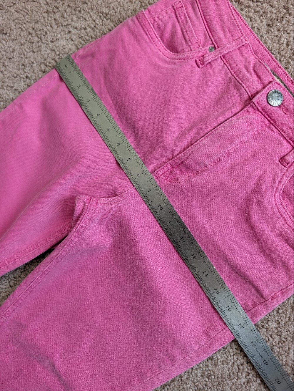 Kut From the Kloth Pink Naomi High Rise FAB AB Girlfriend Ankle Straight Jean 4L - Picture 13 of 15